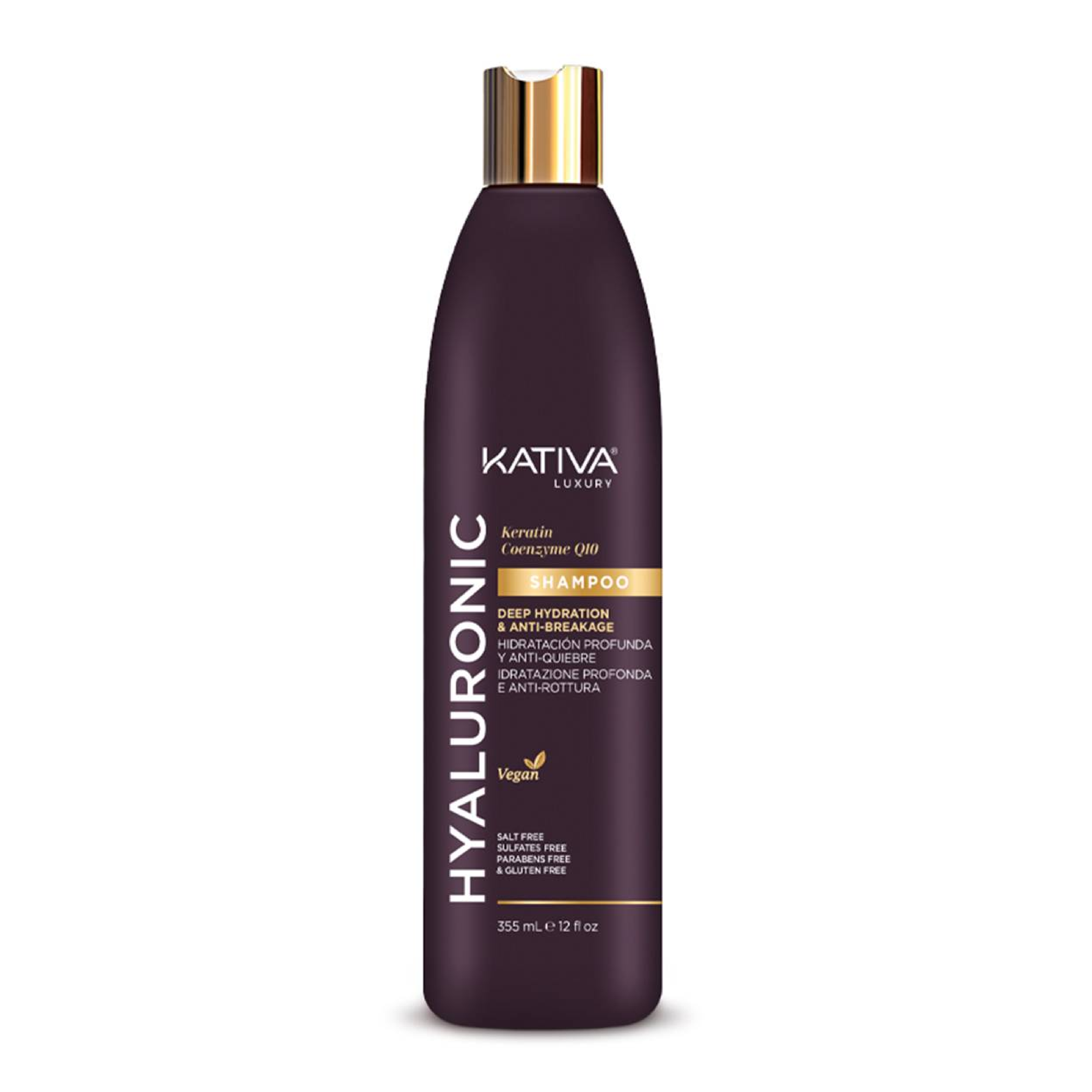 Kativa Shampoo Hyaluronic Hidratacion Profunda de 355 ml