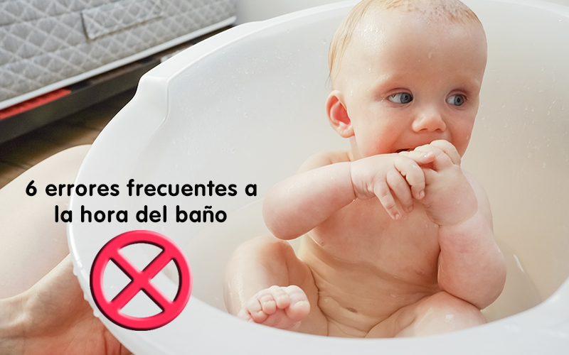 6 ERRORES al bañar a bebé