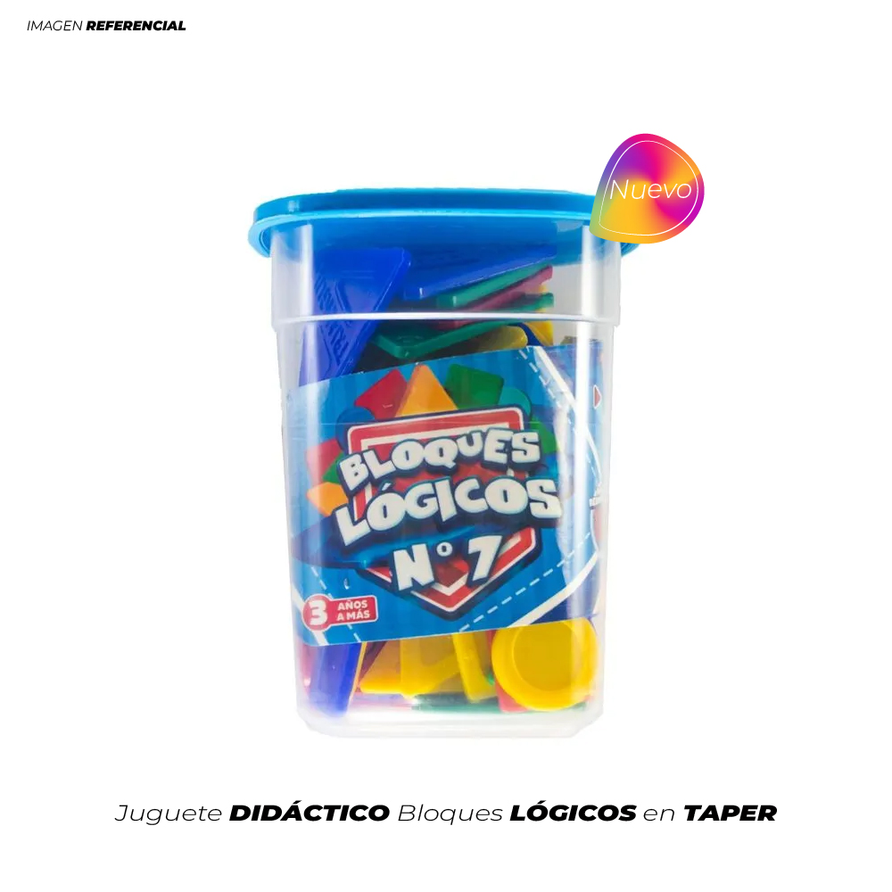 Juego Didáctico Taper De Bloques Lógicos