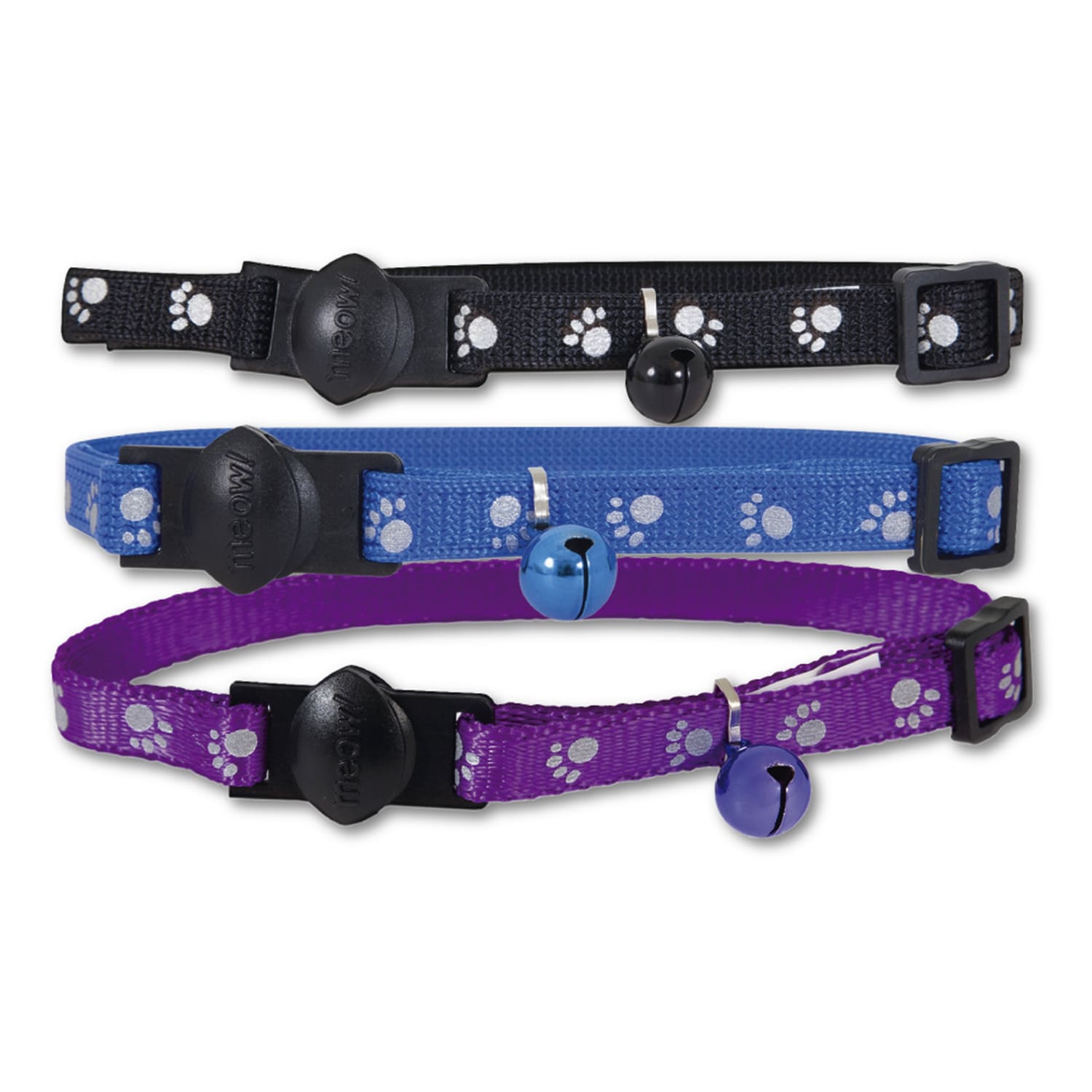 Ripley - COLLAR PARA GATOS PETMATE MEOW AZUL CON PATITAS REFLECTIVAS