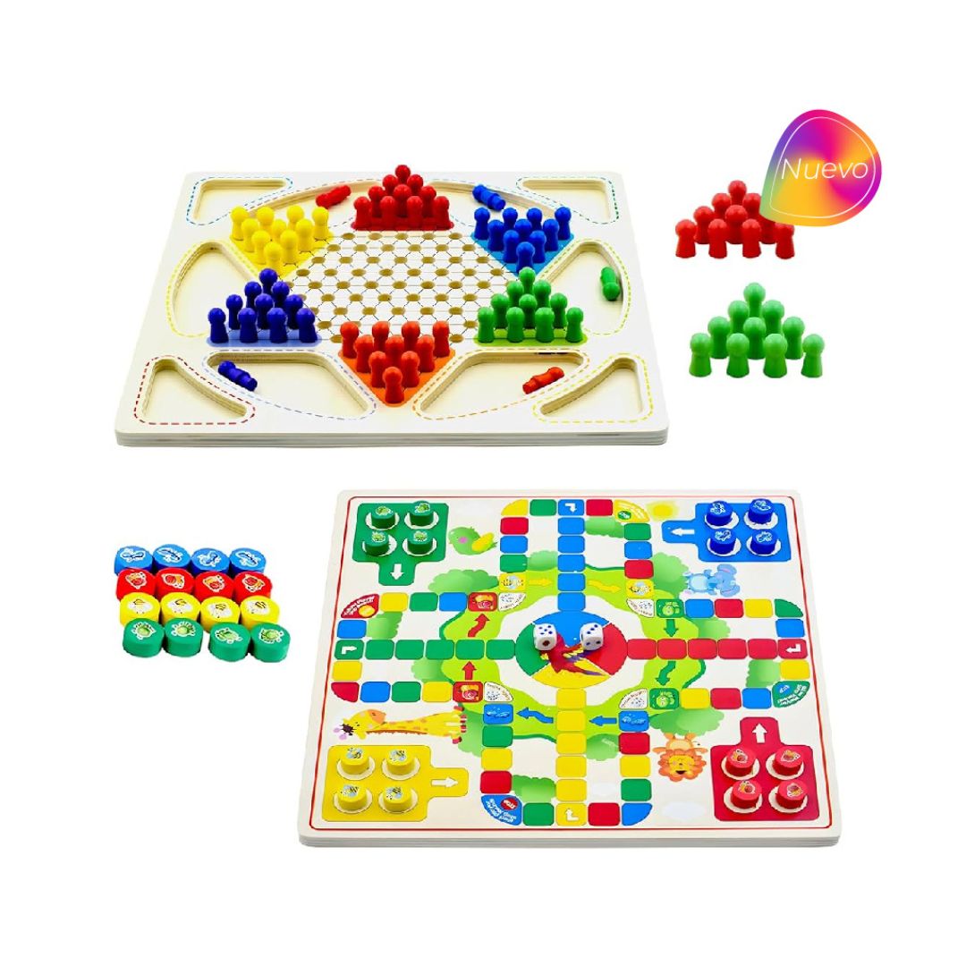 Juego De Mesa Damas Chinas Y Ludo 2En1