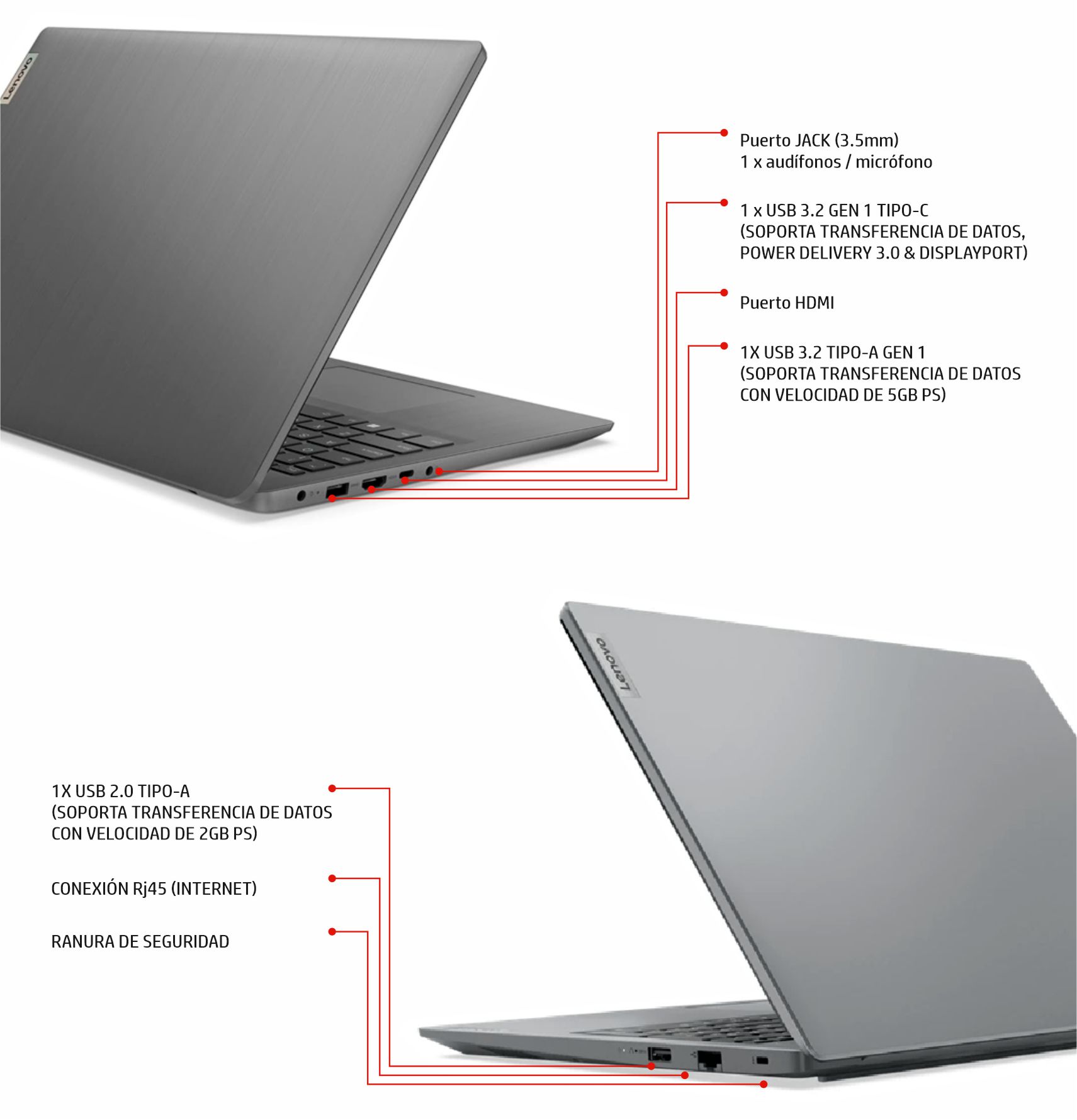 Lenovo V15 G4 - Notebook 15.6 FHD, AMD Ryzen 5 7520U, 16GB DDR5, 512GB SSD, Windows 11 Pro - Pronto All'Uso