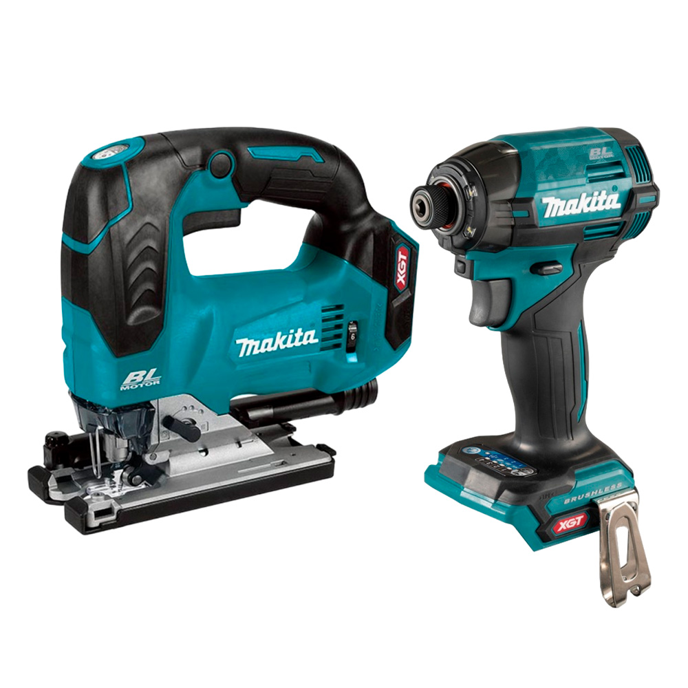 Sierra Caladora 40V + Atornillador Impacto Xgt 40V Makita