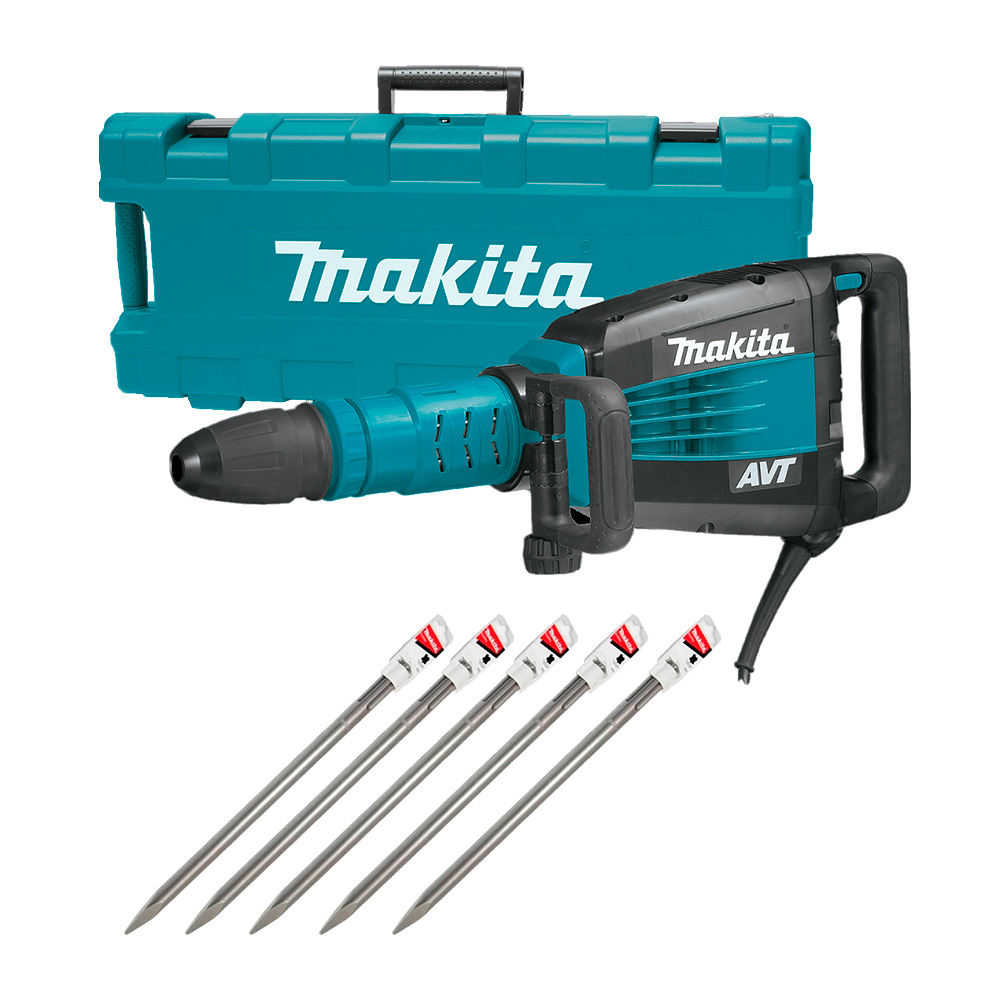 Martillo Demoledor Sds-Max 1510W Avt + Cincel Punto Makita